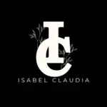 Black Cream Elegant Monogram Initial Name I C Logo