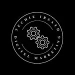 Pink Cute Simple Flower Shop Circle Logo
